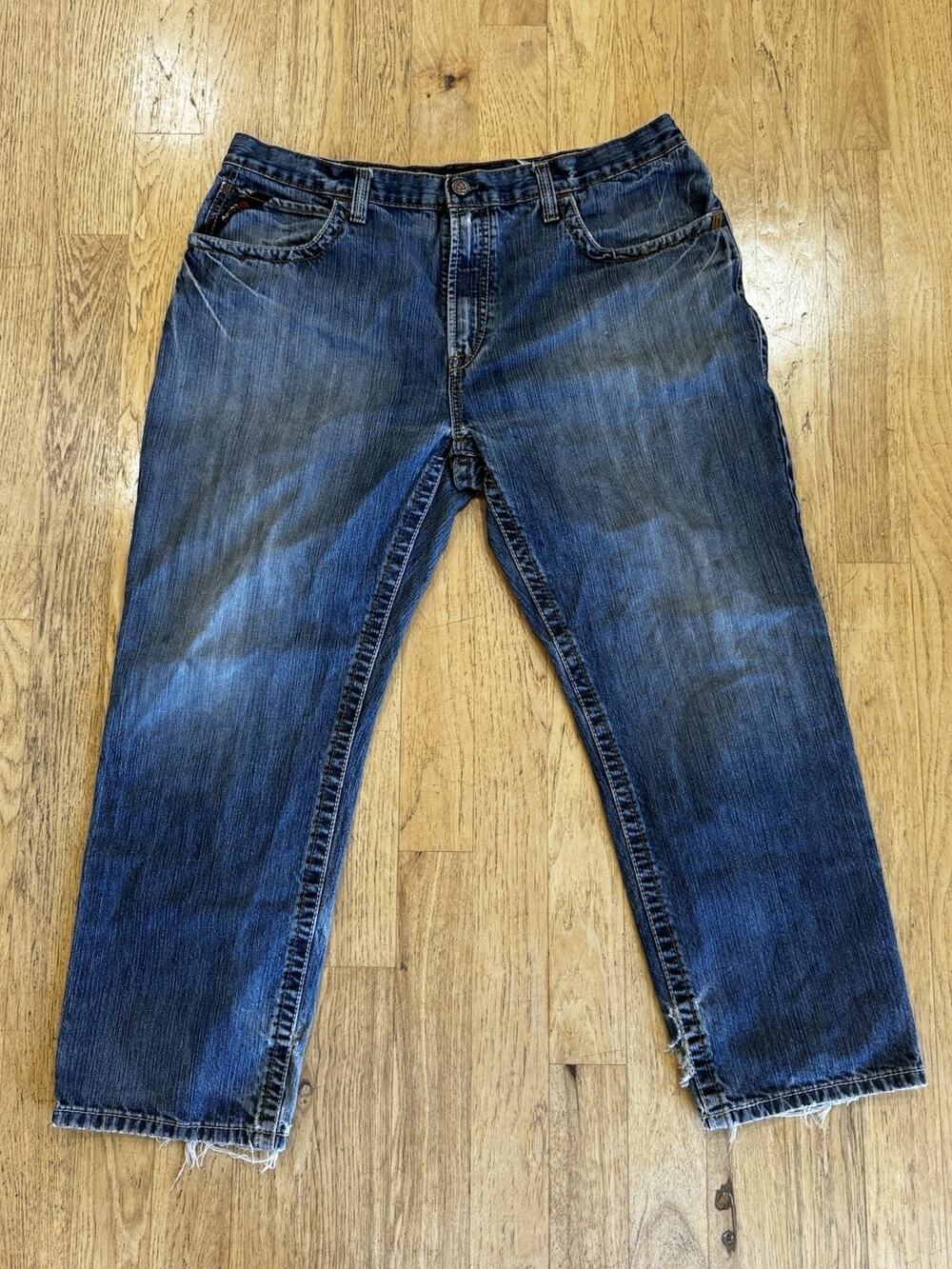 Ariat M3 Loose FR Cat 2 Mens Dark wash Cotton Western Jeans 40/30